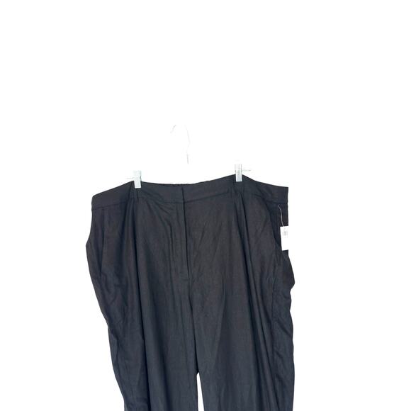 Old Navy Pants Plus Black Basic Stretch Lagenlook Relaxed Wide Leg Size 3X - Picture 7 of 13